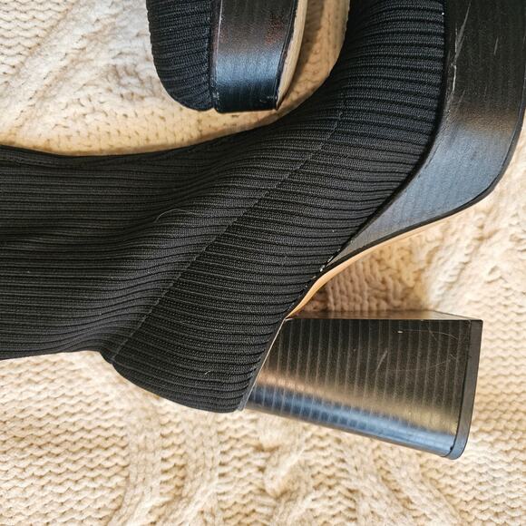 Circus‎ by Sam Edelman Women's Simone Knee High Knit Platform Boots Size 6 Black - Picture 4 of 7